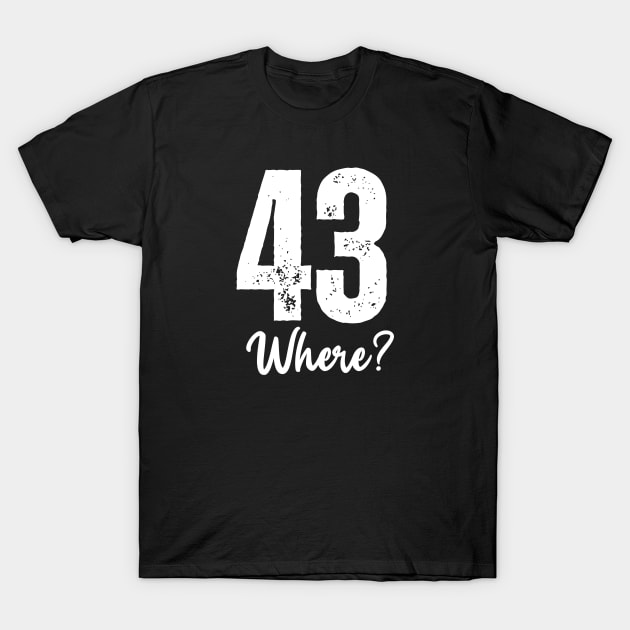 Happy 43rd Birthday T-Shirt by Queen of the Minivan